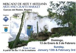 Mercadillo de arte y artesanía en las  Cuevas del Rodeo, Rojales.